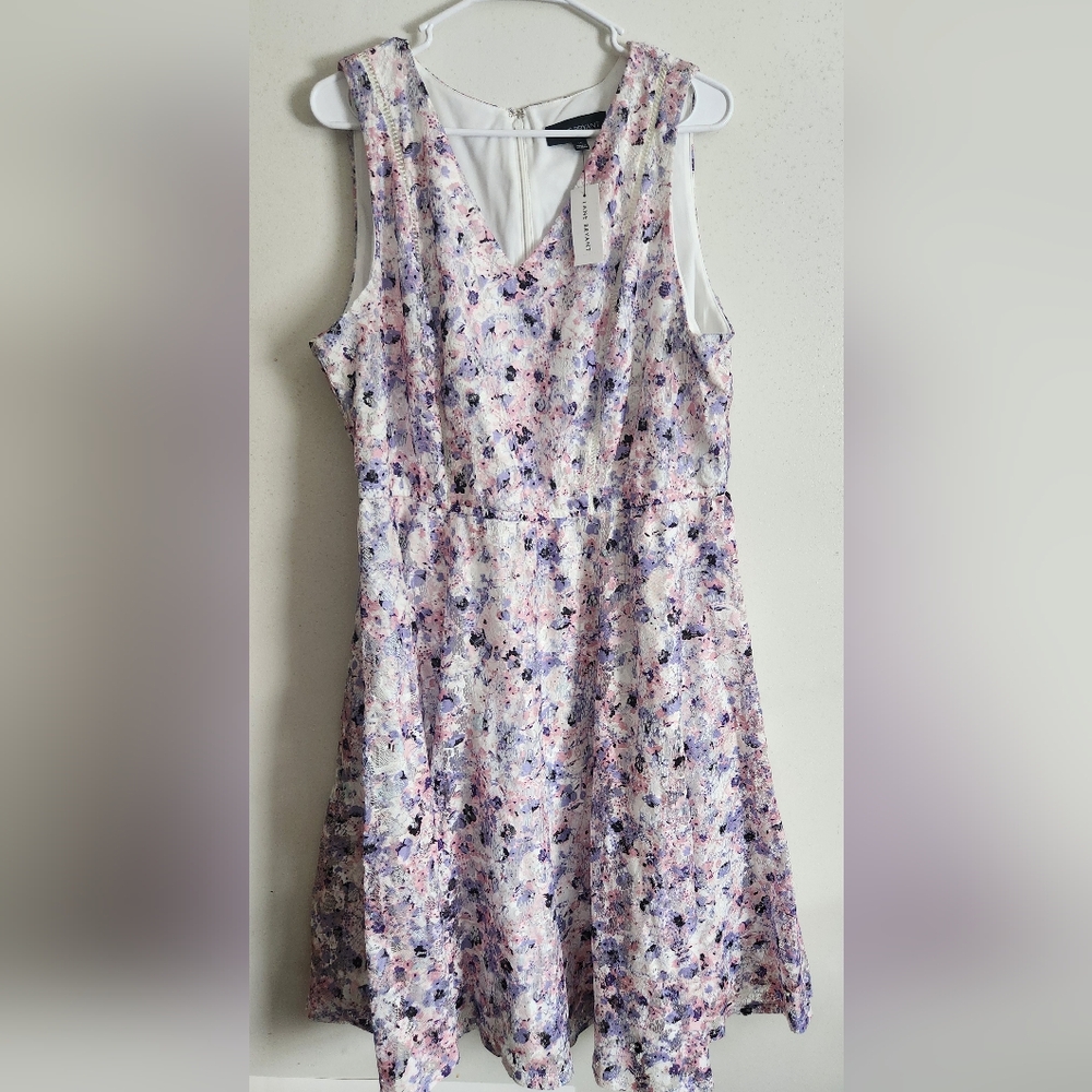 Floral Womans Dress - Pink and Purple